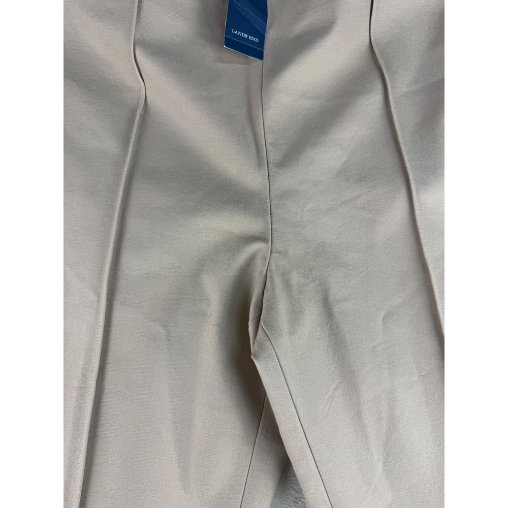 Lands End Womens 12 Mid Rise Slim Leg Bi-Stretch Khaki Pants Side Zip NEW - Picture 5 of 16